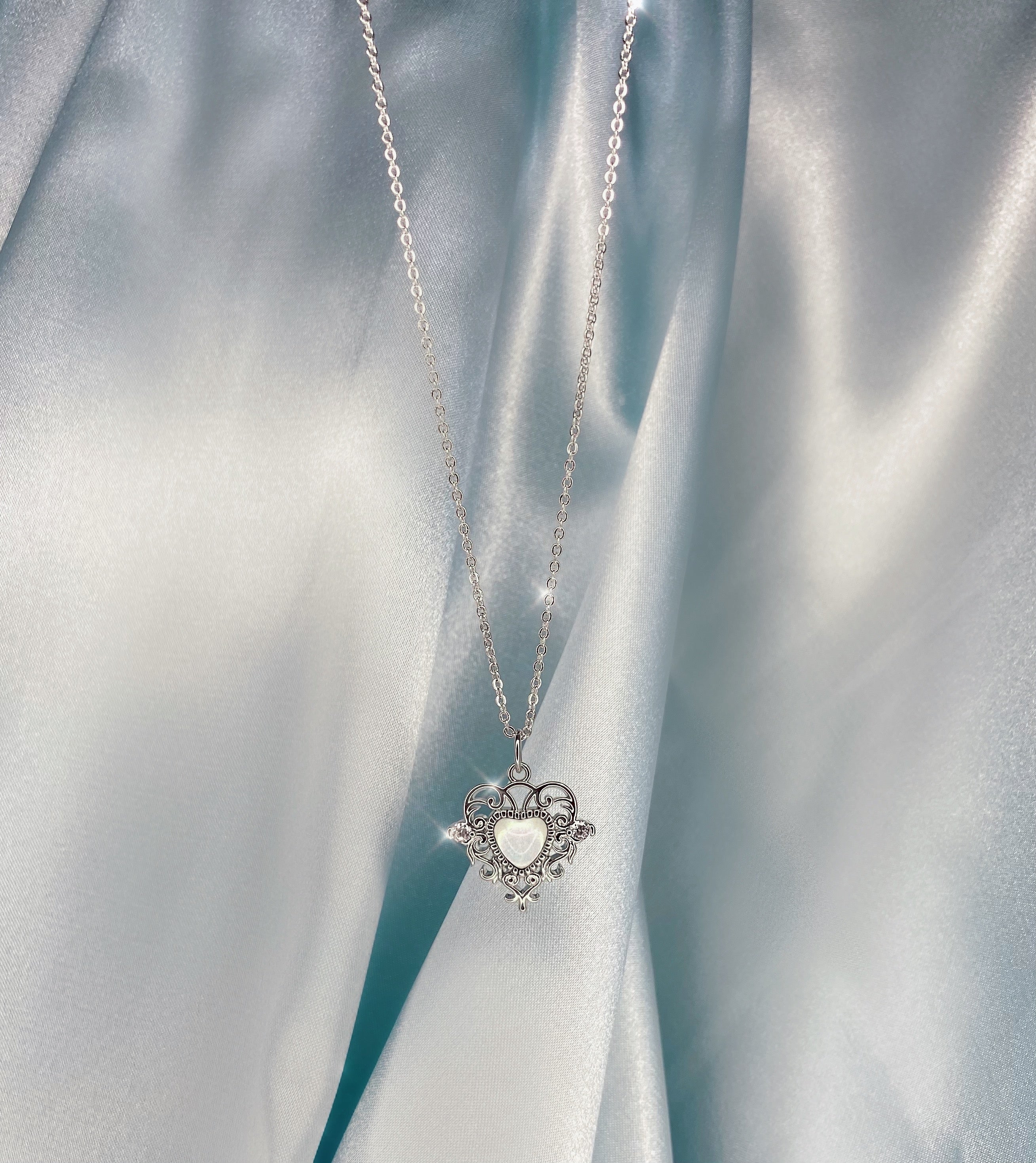 "enchanted" heart necklace