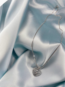 "cross your heart" necklace